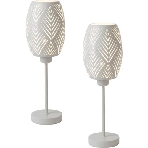 OYGROUP Modern Table Lamps Vintage Bedside Lamps Nightstand Lamps Set of 2 for Bedroom, Family Room, Living Room, E27, No Bulb