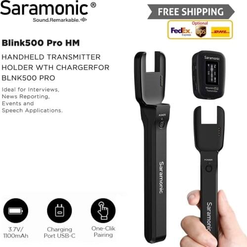 Saramonic Blink500 Pro HM Rechargeable Handheld Mic Transmitter Holder for Blink 500 Pro B1 B2 TX Wireless Lavalier Microphone