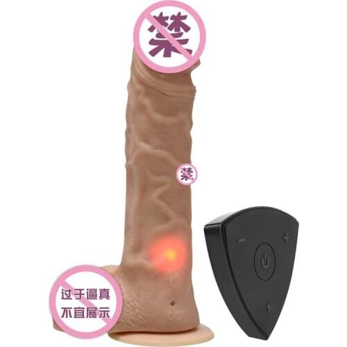 Silicone Vibrator Dildo Remote Control Suction Cup Realistic Penis Anal Sex Toy for Female Masturbation Big Swing Dick Lesbian