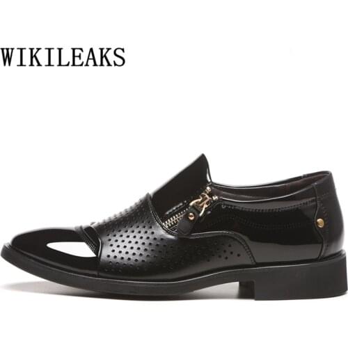 Patent Leather Shoes For Men Formal Shoes For Men Coiffeur Official Shoes Men Classic Luxury Brand Chaussure Homme Ayakkabi Bona