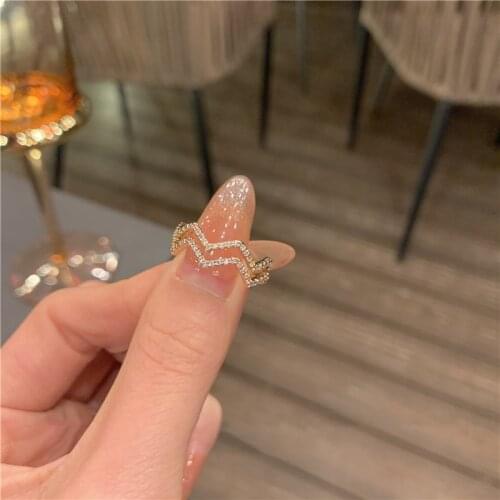 2021 New Arrival Women Metal Party Classic Geometric Bridal Sets All Compatible Rings Simple Elegant Korean Jewelry