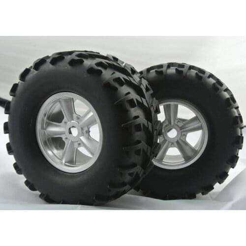 1/8 Racing buggy Silver Five Spoke Wheel Tire set for Summit Revo HPI Flux HPI 4.6-5.9 xl flux 4pcs