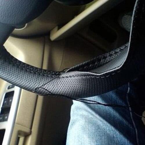 38 cm diameter car steering artificial leather for Kia Rio K2 K3 K5 K4 Hyundai ix35 iX45 iX25 i20 i30 Chevrolet Cruze