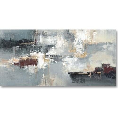 Latest Design Unframed Abstract Art Pure Handmade Canvas Oil Painting Wall Decor Art Free Shipping Home Goods Modern Wall Art