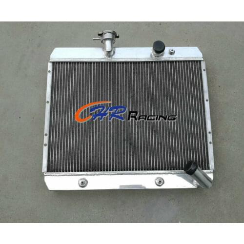 FOR FIT Jaguar 4.2L XKE E-Type Series 2 1969-1971 1970 aluminum radiator 52mm
