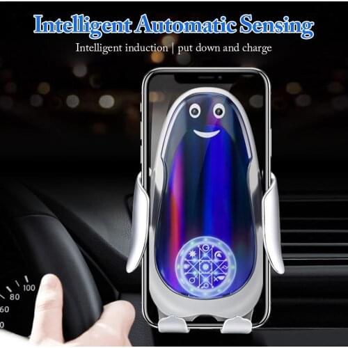 FLOVEME 10W Qi Car Wireless Charger For iPhone 11 Pro Max Samsung Xiaomi Mi Smart Sensor Fast Wireless Charging Car Phone Holder