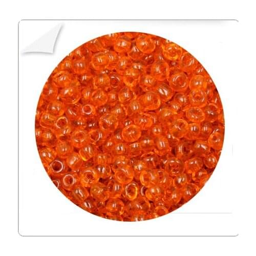 Factory Frice 80g/lot 4mm transparent Orange Glass Loose Spacer Seed Beads for DIY Craft