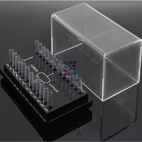 Dental Oral Orthodontic Acrylic Holder Organizer Case For Preformed Square Arch Wires Dental Accessories