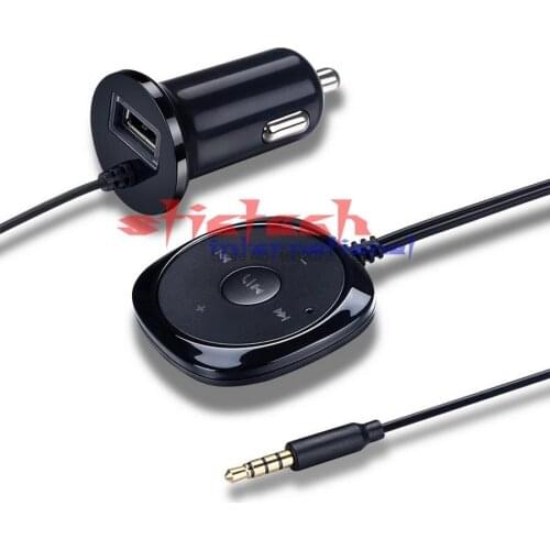 By dhl or ems 20pcs Car Bluetooth Aux Audio Receiver Adapter Bluetooth HandsFree hands Free Music Receiver USB hot sale