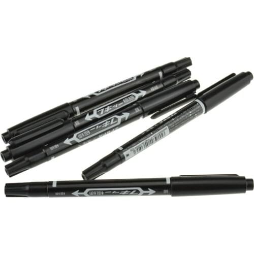 Black CCL Anti-etching PCB Circuit Board Ink Marker Double Pen for DIY PCB Repair CCL Printed Circuit Diagram for Arduino