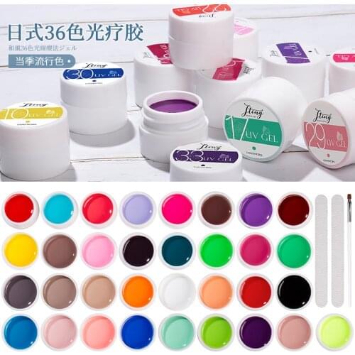 36 Color Mud Gel Newest Pure Color Paint Gel DIY Nail Art Design Quality Nail Gel Polish Manicure Varnishes UV Gel Nail Polish