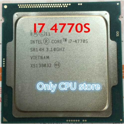 Free Shipping i7 4770S 3.1GHz 8M SR14H Quad Core Eight threads desktop processors Computer CPU scrattered pieces