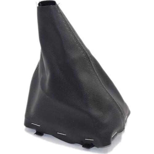 Car Leather GEAR Shift Knob shift knobs Boot for Audi A3 S3 8L 2001 2002 2003 Manual Transmission Collar Gaiter Boot Cover