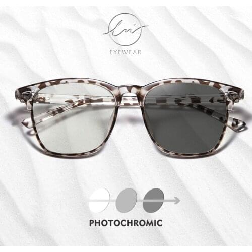 LM Blue Light Glasses Clear Square Computer Gaming Glasses Fashion Women Men Eyewear Photochromic Anti Blue Ray Eyeglasses UV400