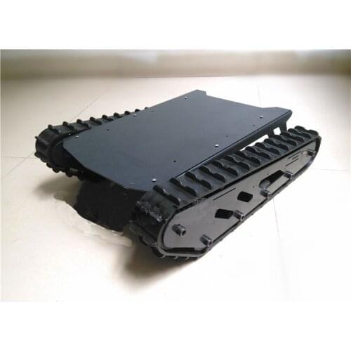 Metal Tank Chassis With Rubber Track Caterpillar Pdrail Crawler Tracked Vehicle Big Size Large Bearing Load DIY RC Toy Kit