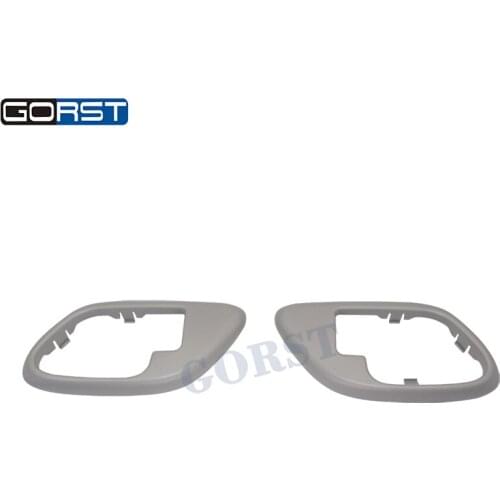 Interior Inside Door Handle Trim Bezels Gray Pair Set 15708079 For Chevy GMC Truck 15708080 81922 81923