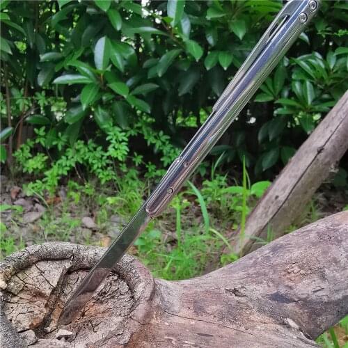 Stainless Steel Folding Knife, Pocket Pocket Knife, Outdoor Adventure Hunting Knife, Camping Barbecue Tool, Light and Sharp