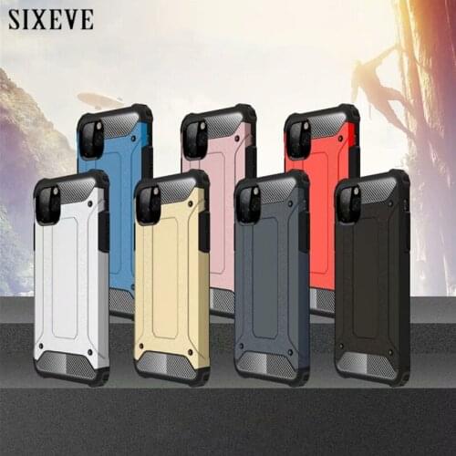 Shockproof Armor Rubber Hard PC Phone For iPhone 12 11 Pro X XR XS Max iPhone 6 S 6S 7 8 Plus 5 5S 6Plus 7Plus 8Plus Cover etui