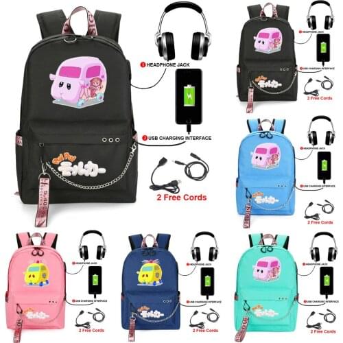 Anime Pui Pui Backpack Bags Men Women Teenage Boys Girls School Bags Anime Cartoon Backpacks Travel Backpack