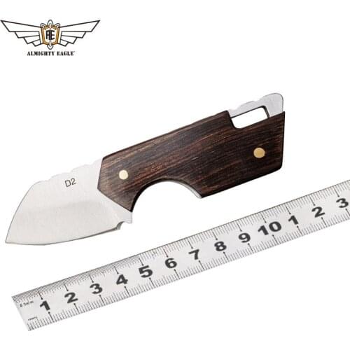 Mini Fixed Blade Knife wood handle Knifes D2 stainless steel Blade EDC tools Survival Hunting Camping Outdoor equipment