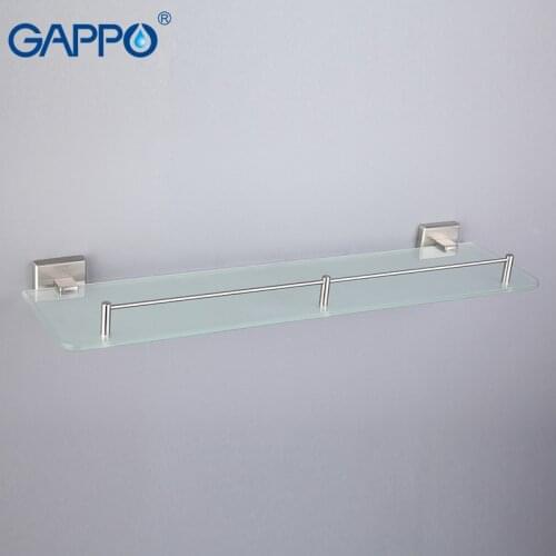 GAPPO glass Bathroom Shelves stainless steel bathroom towel rack wall mount towel hanger Towel Holders