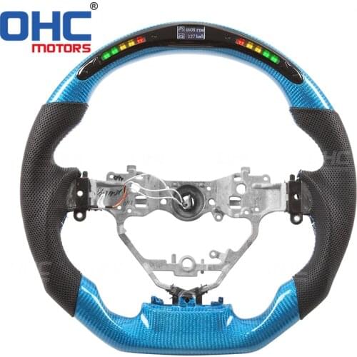 Real Carbon Fiber LED Steering Wheel compatible for Lexus CT ES IS GS LS NX RX