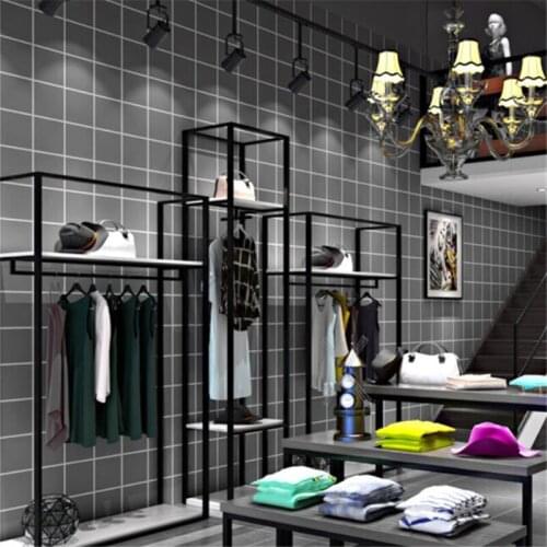 Beibehang Cement gray Nordic ins style high-grade gray modern minimalist clothing store dedicated high-end womens wallpaper