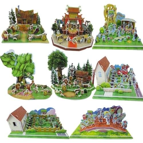Zombies 3D Paper Puzzle Model Toy Gifts Toys For Children High Quality