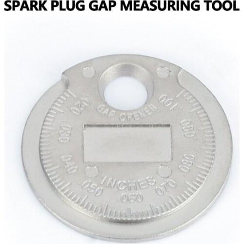 1pc Spark Plug Gap Gauge Measurement Tool Coin- Type 0.6-2.4mm Range Spark Plug Gage Caliber Measuring Tool Hot Sale mini