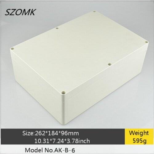 1 piece, szomk waterproof project enclosure 262*184*96mm IP65 electronics plastic waterproof instrument enclosure