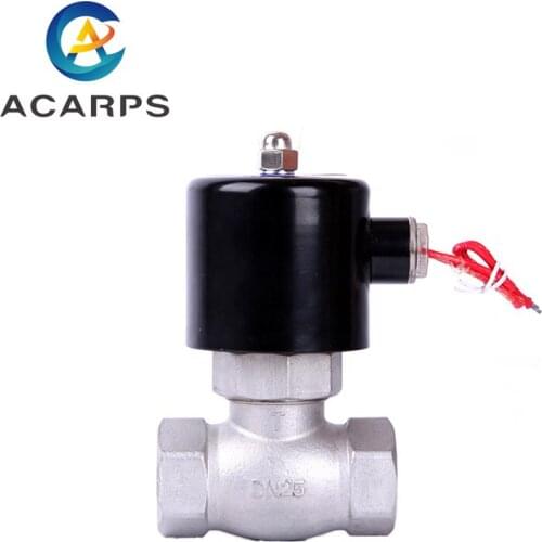 1" High Temperature Stainless Steel Steam Solenoid Valve Normally Closed Two Way 220V Internal Thread Solenoid Valve