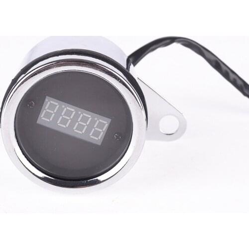 12V Universally Waterproof Motorcycle Meter Refit Red LED Digital Tachometer 9-15V 0-9999RMP for Yamaha Honda Suzuki Kawasaki
