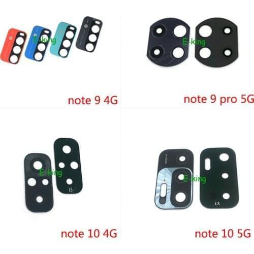 2PCS For Xiaomi Redmi Note 9 9T 10 Pro 4G 5G Rear Back Camera Glass Lens Cover With Ahesive Sticker