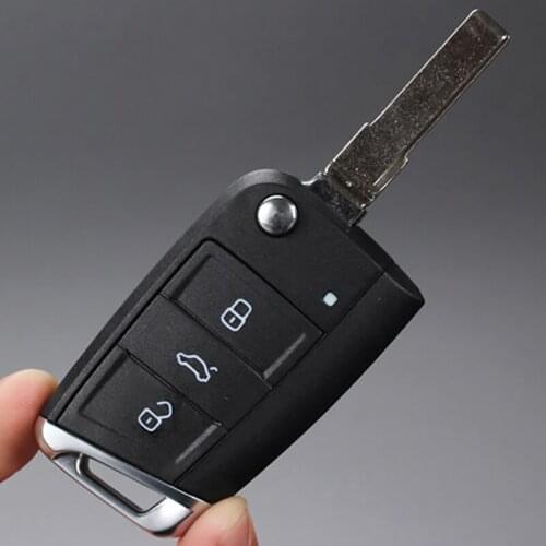 3 Buttons Folding Flip Remote Key Shell Cover With Blade for Volkswagen VW Golf 7 Jetta Passat Beetle Polo Bora