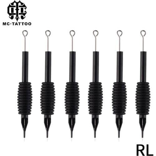 5pcs / set tattoo sterile disposable needle silicone for tattoo black makeup cartridge handle needle1/3/5/7/9/11/13/15 RL