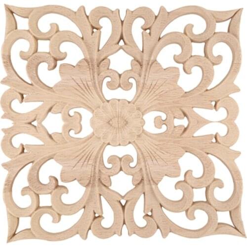 Wooden Decal Supply European-Style Applique Real Wood Carving Accessories And Retail.Woodcarving 20x20x2Cm