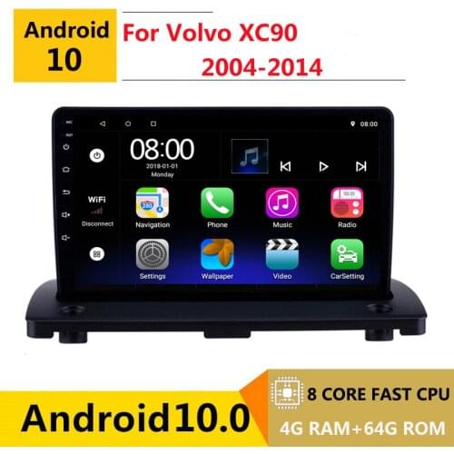 2 din 8 core android 10 car radio auto stereo for Volvo XC90 2004-2020 2013 2014 navigation GPS DVD Multimedia Player