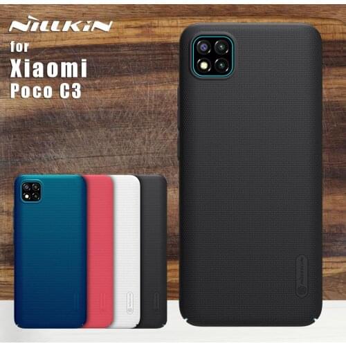 Nillkin For Xiaomi Poco C3 case Frosted full 360 Phone Case Lens Protective Back Cover For Xiaomi Poco C3