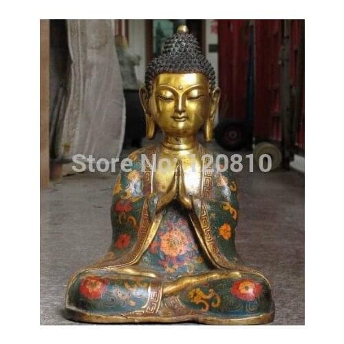 D+++H++0Dd00F++Tibet Fane Bronze Tathagata Sakyamuni Buddha Statue