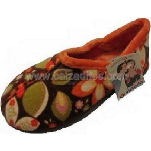 Home slippers orange for girl of Victoria