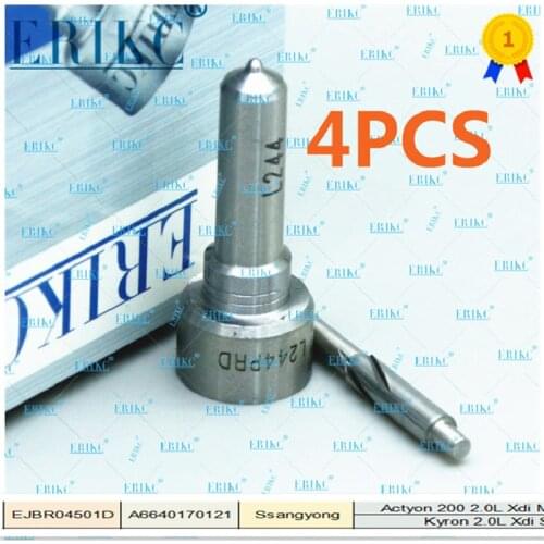 4PCS L244 PRD L244PBD L244PRD Diesel Fuel Injection Nozzle for Delphi Ssangyong Actyon Kyron Injector Assy EJBR04501D 6640170121