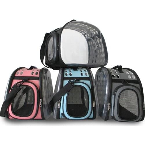 Pet Carrier Bag Portable Outdoor Cat Carrier Small Dog Cat Foldable Backpack Pet Travel Space Cage Pet Transport Bag For Cats