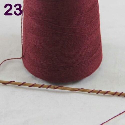 Sales 1X500g high quality 100% pure cashmere warm soft hand-woven tower yarn Wine 262-5023