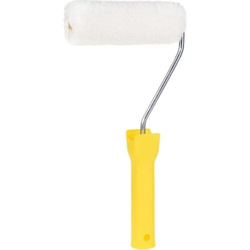 Uxcell Paint Roller Brush 5" 128mm for Household Wall Painting Treatment with Handle to paint trim door edging plaster ect