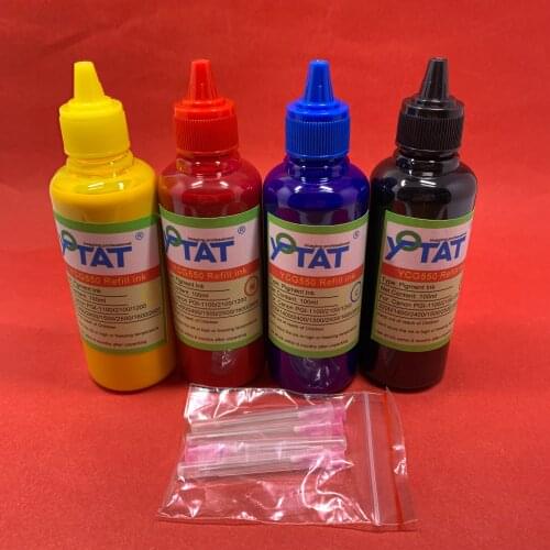 YOTAT 4*100ml Pigment Ink PGI-1400 PGI-1500 PGI-1600 PGI-1900 PGI-2100 PGI-2200 PGI-2400 PGI-2500 PGI-2600 PGI-2700 PGI-2900