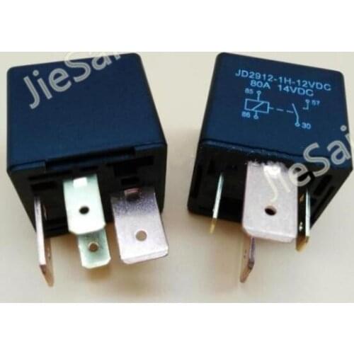 1 set 4 pin car 80A 12VDC auto relay and relay socket with wire for motorcycle accessories