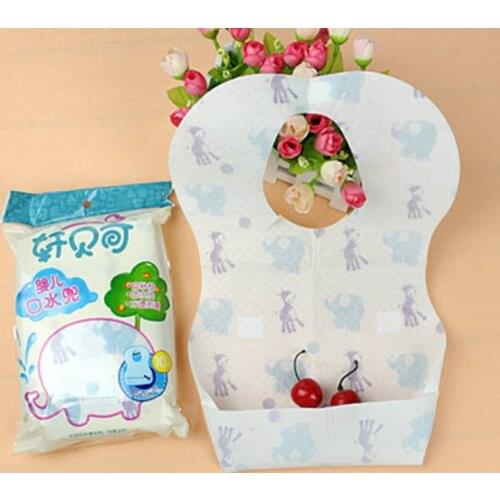 10 pieces/lot Disposable Baby Bibs Kids Bandana Bibs For Babies Scarf Boys Girls Infant Burp Cloths Newborn Saliva Towel