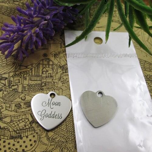20pcs--"Moon Goddess"stainless steel charms 5 styles for choosing DIY Charms for necklace bracelets
