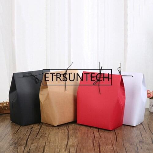 100pcs/lot Fashion Gift Box Underwear Box Special Paper Carton Leather Rope Gift Box For Festival Party Supplies 18x11.5x24.5cm