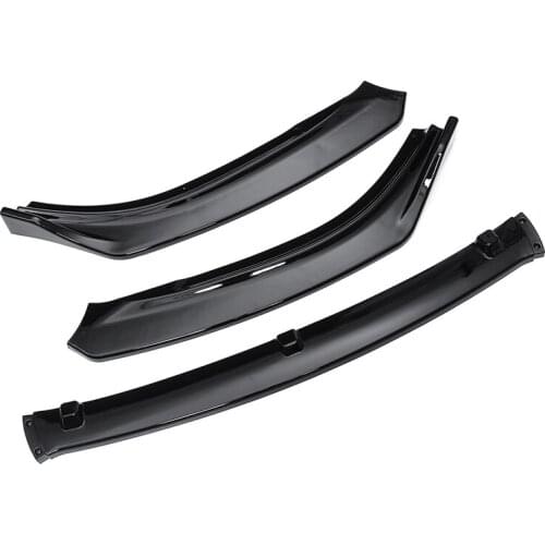 3Pcs Car Front Bumper Spoiler Splitter Lip Cover Trim for Mazda 6 Atenza 2014 2015 2016 2017 2018